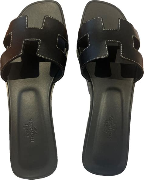 vestiaire collective hermes oran|Oran leather sandal .